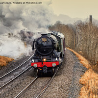 Buy canvas prints of The Flying Scotsman on the Settle to Carlisle train line by Peter Stuart