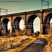 Buy canvas prints of Sankey Valley Viaduct near Newton le Willows by Peter Stuart