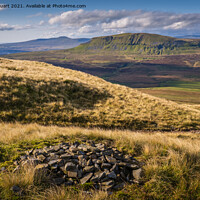 Buy canvas prints of Pen-y-ghent from Fountains Fell on the Pennine Way  by Peter Stuart
