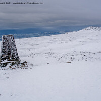 Buy canvas prints of Snowy summit on Ingleborough by Peter Stuart