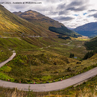 Buy canvas prints of The REST & BE THANKFUL on the A83 by Peter Stuart