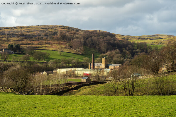 Langcliffe High Mill near Settle in the Yorkshire  Picture Board by Peter Stuart