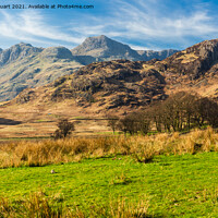 Buy canvas prints of The Langdale Pikes by Peter Stuart