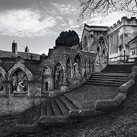 Buy canvas prints of St. John's church steps Frome by Dan Hopkins