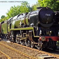 Buy canvas prints of Steam locomotive 35018 British India Line by David Birchall
