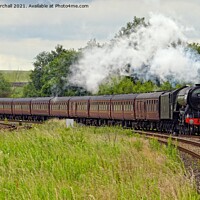 Buy canvas prints of 60103 Flying Scotsman approaching Hellifield. by David Birchall