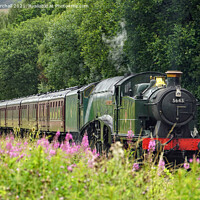 Buy canvas prints of Double headed steam locomotives at Irwell Vale. by David Birchall
