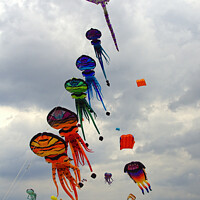 Buy canvas prints of Lytham St. Annes kite festival. by David Birchall