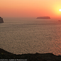 Buy canvas prints of Santorini sunset. by David Birchall