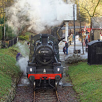 Buy canvas prints of 78022 at Oxenhope. by David Birchall