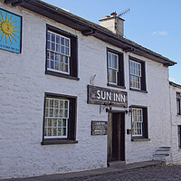 Buy canvas prints of The Sun Inn, Dent, Cumbria. by David Birchall