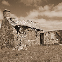 Buy canvas prints of Derelict Yorkshire Dales farmhouse.  by David Birchall