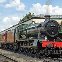 Buy canvas prints of Preserved steam locomotive 6990 Witherslack Hall by David Birchall