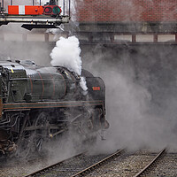 Buy canvas prints of Steam locomotive 70000 Britannia. by David Birchall