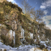 Buy canvas prints of Goyt Valley Freeze by David Birchall
