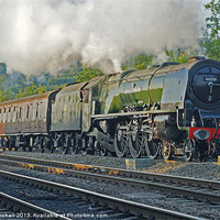 Buy canvas prints of Steam locomotive 46233 Duchess of Sutherland  by David Birchall