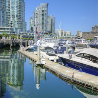 Buy canvas prints of Coal Harbour,  Vancouver, Canada by David Birchall
