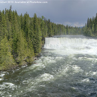 Buy canvas prints of Dawson Falls, Canada by David Birchall