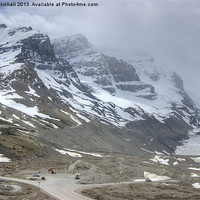 Buy canvas prints of Icefields Parkway, Alberta, Canada by David Birchall