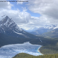 Buy canvas prints of Peyto Lake Canada by David Birchall