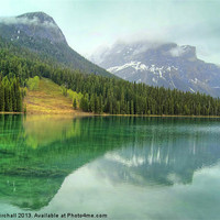 Buy canvas prints of Emerald Lake, Canada by David Birchall
