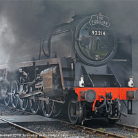 Buy canvas prints of The Fusilier steam train. by David Birchall