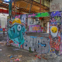 Buy canvas prints of Graffiti Gallery (3) by David Birchall