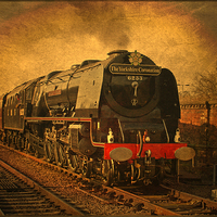 Buy canvas prints of 6233 Duchess Of Sutherland by David Birchall