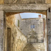 Buy canvas prints of Dubrovnik Old Town by David Birchall
