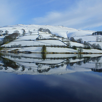 Buy canvas prints of  Derwent Valley Reflections by David Birchall