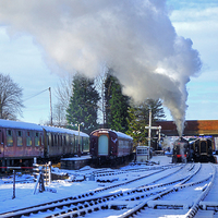 Buy canvas prints of Breath Of Steam by David Birchall
