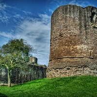 Buy canvas prints of Skenfrith Castle Great Tower  by David Birchall