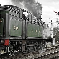 Buy canvas prints of Smoky Departure From Quorn by David Birchall
