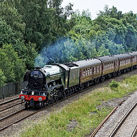Buy canvas prints of Flying Scotsman Approaching Chesterfield by David Birchall