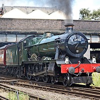 Buy canvas prints of 6990 Witherslack Hall departs Loughborough by David Birchall