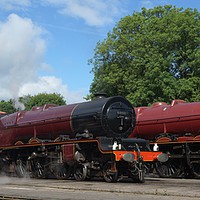 Buy canvas prints of A Duchess and two Princesses, Stanier Pacifics by David Birchall