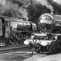 Buy canvas prints of Stanier Pacifics at Swanwick by David Birchall