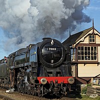 Buy canvas prints of 70013 at Quorn and Woodhouse by David Birchall