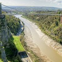 Buy canvas prints of Bristol Clifton Suspension Bridge by David Birchall