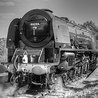 Buy canvas prints of 46233 Duchess Of Sutherland at Butterley. by David Birchall