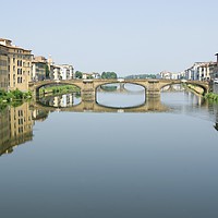 Buy canvas prints of St. Trinity Bridge (Ponte Santa Trinita), Florence by David Birchall