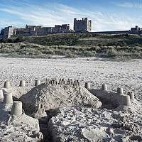 Buy canvas prints of Bamburgh Castle, Northumberland by David Birchall