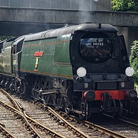 Buy canvas prints of Bulleid Pacific 34092 City Of Wells  by David Birchall