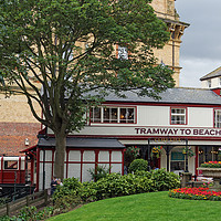 Buy canvas prints of Scarborough, Central Tramway top station. by David Birchall