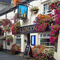 Buy canvas prints of The London Inn, Padstow, Cornwall by David Birchall