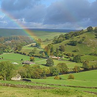 Buy canvas prints of Yorkshire Dales Rainbow by David Birchall