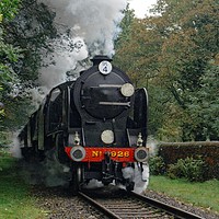 Buy canvas prints of Steam Locomotive 926 Repton by David Birchall