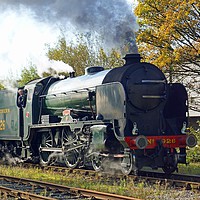 Buy canvas prints of Preserved steam locomotive 926 Repton by David Birchall