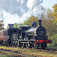 Buy canvas prints of Vintage steam locomotive 52322 by David Birchall