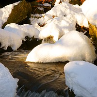 Buy canvas prints of Winter Stream by David Birchall